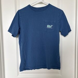 Vineyard Vines Classic Blue Tee with Front Pocket Size Youth Large (16)